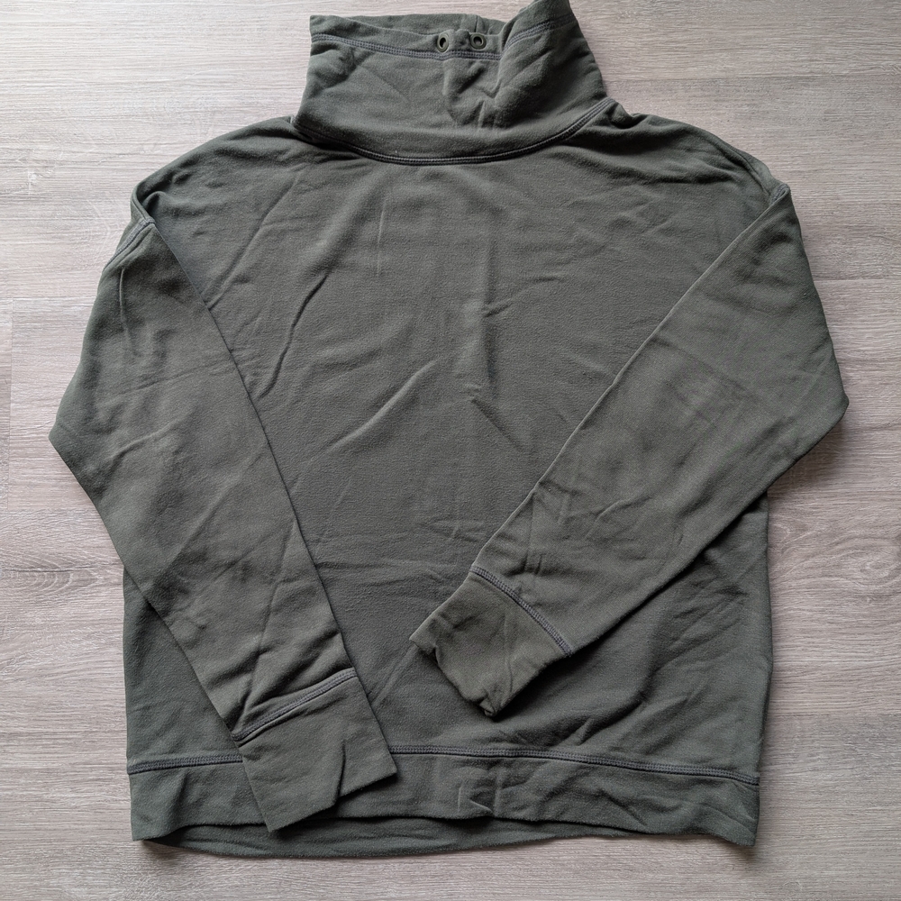 Offline/Aerie Olive Green Mock Neck Sweatshirt